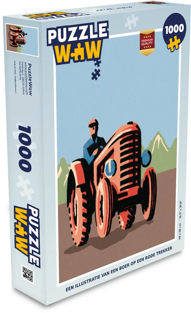 PuzzleWow Trekker Boer Legpuzzel 1000 Stuks