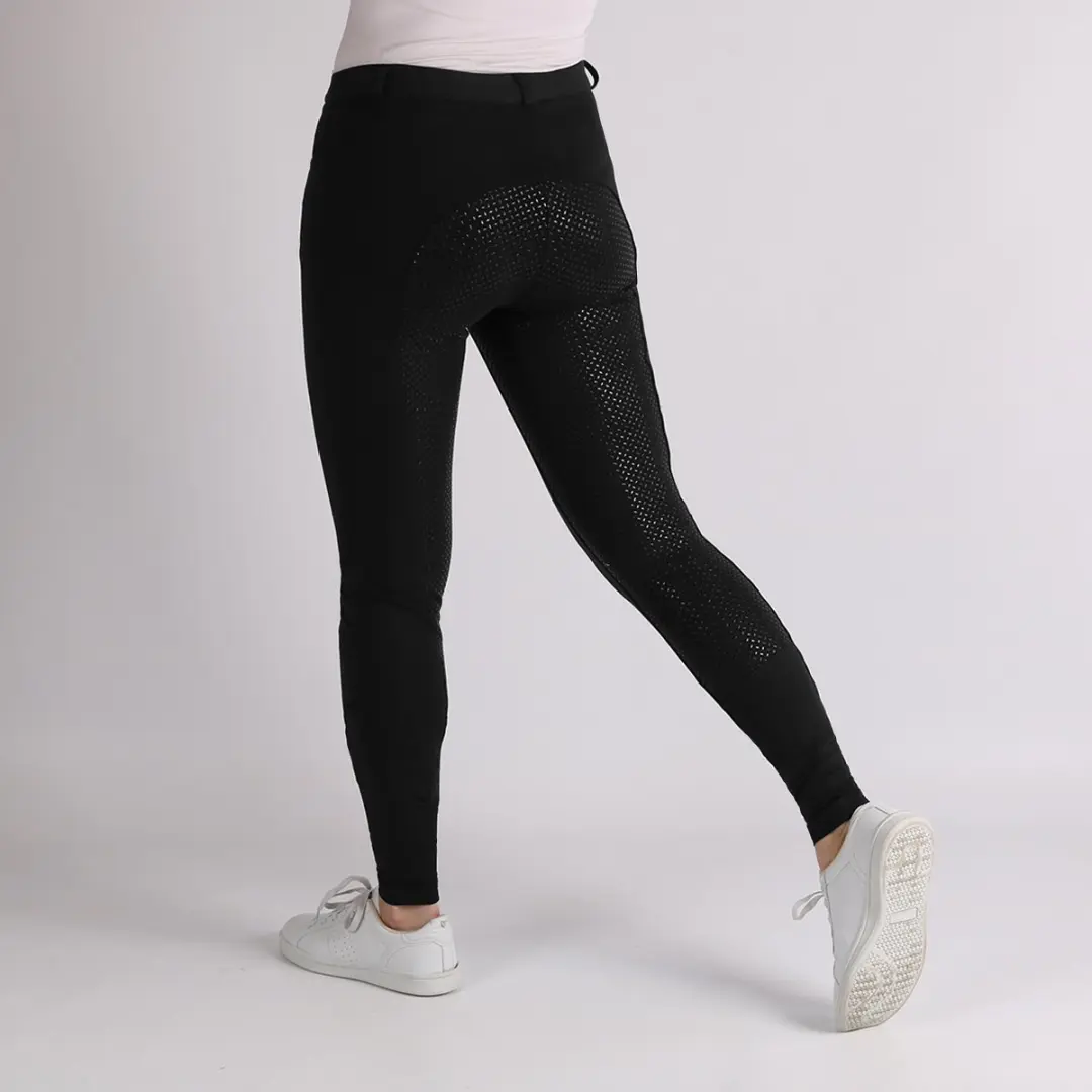 Horka Paardrijbroek D-annika Dames Katoen/siliconen Zwart Mt 40