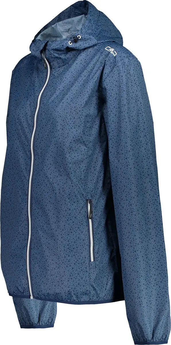 CMP Rain Fix Hood Dames Jas - Blauw - afbeelding 3 van 4