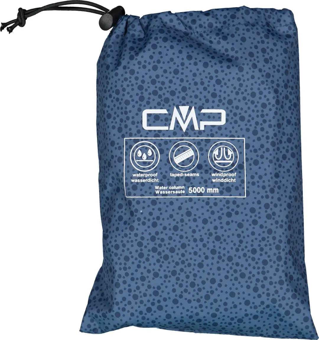 CMP Rain Fix Hood Dames Jas - Blauw - afbeelding 4 van 4