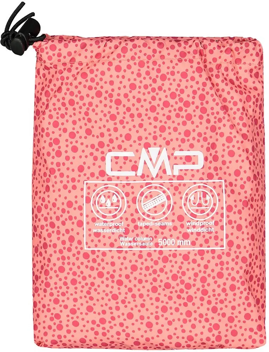CMP Rain Fix Hood Waterdichte Jas Meisjes - Corallo - 4 Jaar - afbeelding 5 van 6