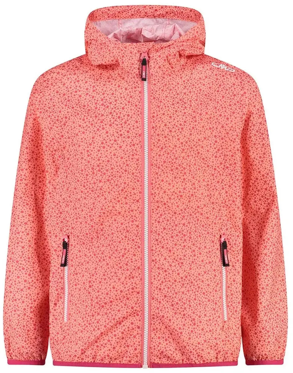 CMP Rain Fix Hood Waterdichte Jas Meisjes - Corallo - 4 Jaar - afbeelding 6 van 6