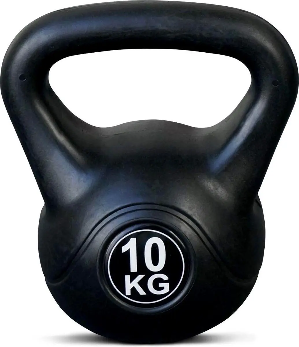 ForzaFit Kettlebell 10 kg voor binnen en buiten Zwart