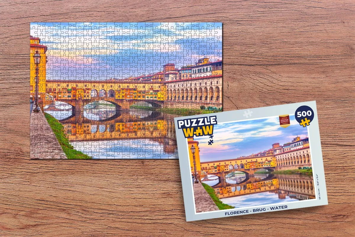 PuzzleWow Florence Legpuzzel 500 Stuks - Multicolor
