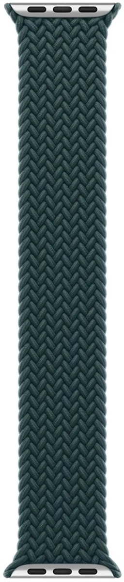 Apple Gevlochten Solobandje Apple Watch - Maat 11 - Rainforest Groen