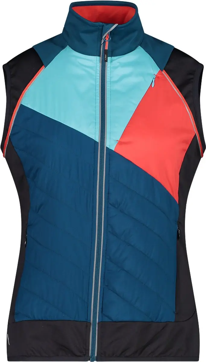 CMP Hybride Fleece met Afritsbare Mouwen Dames - Blauw - afbeelding 2 van 2