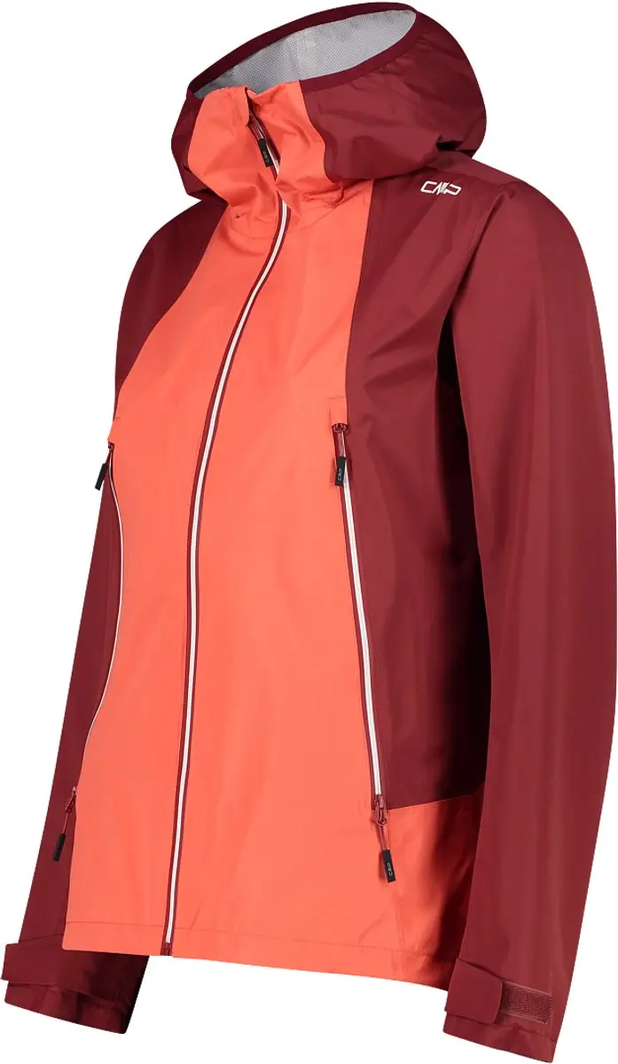 CMP Dunne Shell Hoodie Dames - Oranje/Rood - afbeelding 2 van 2