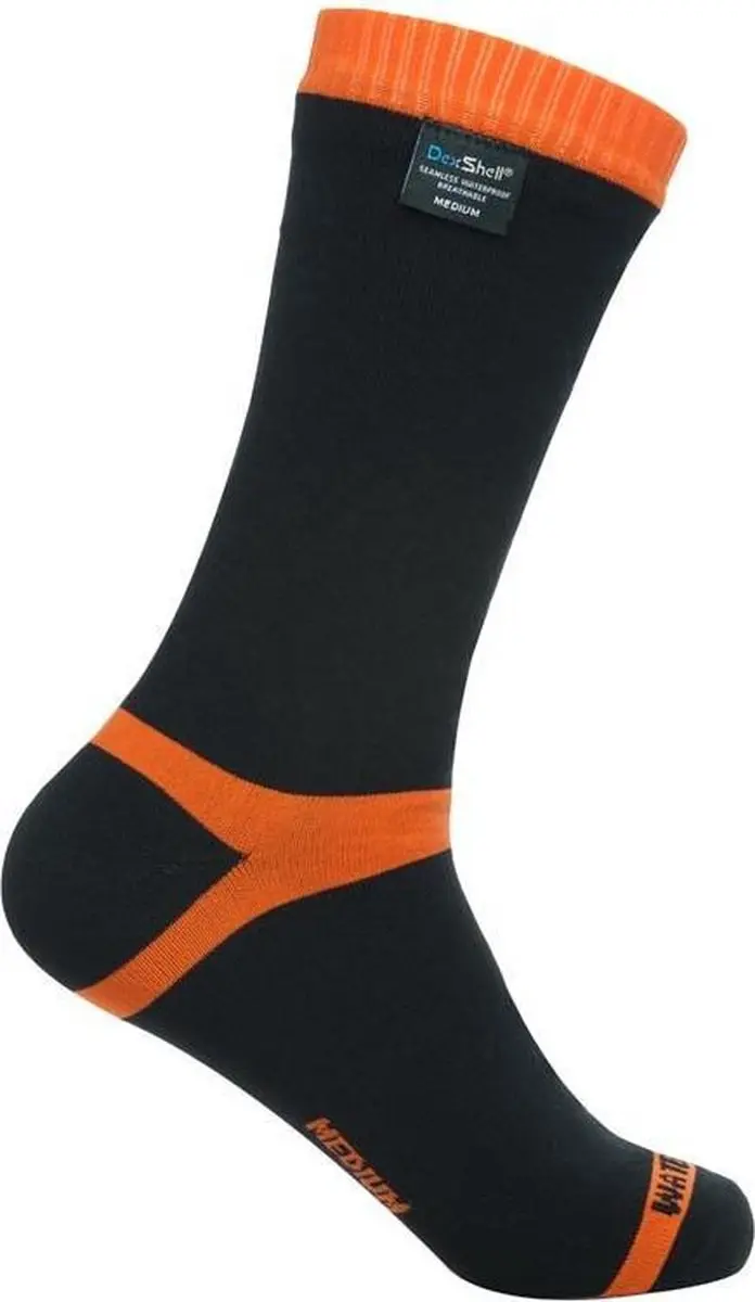 Dexshell Hytherm Pro Waterdichte Thermosokken - Zwart/Oranje - afbeelding 2 van 6