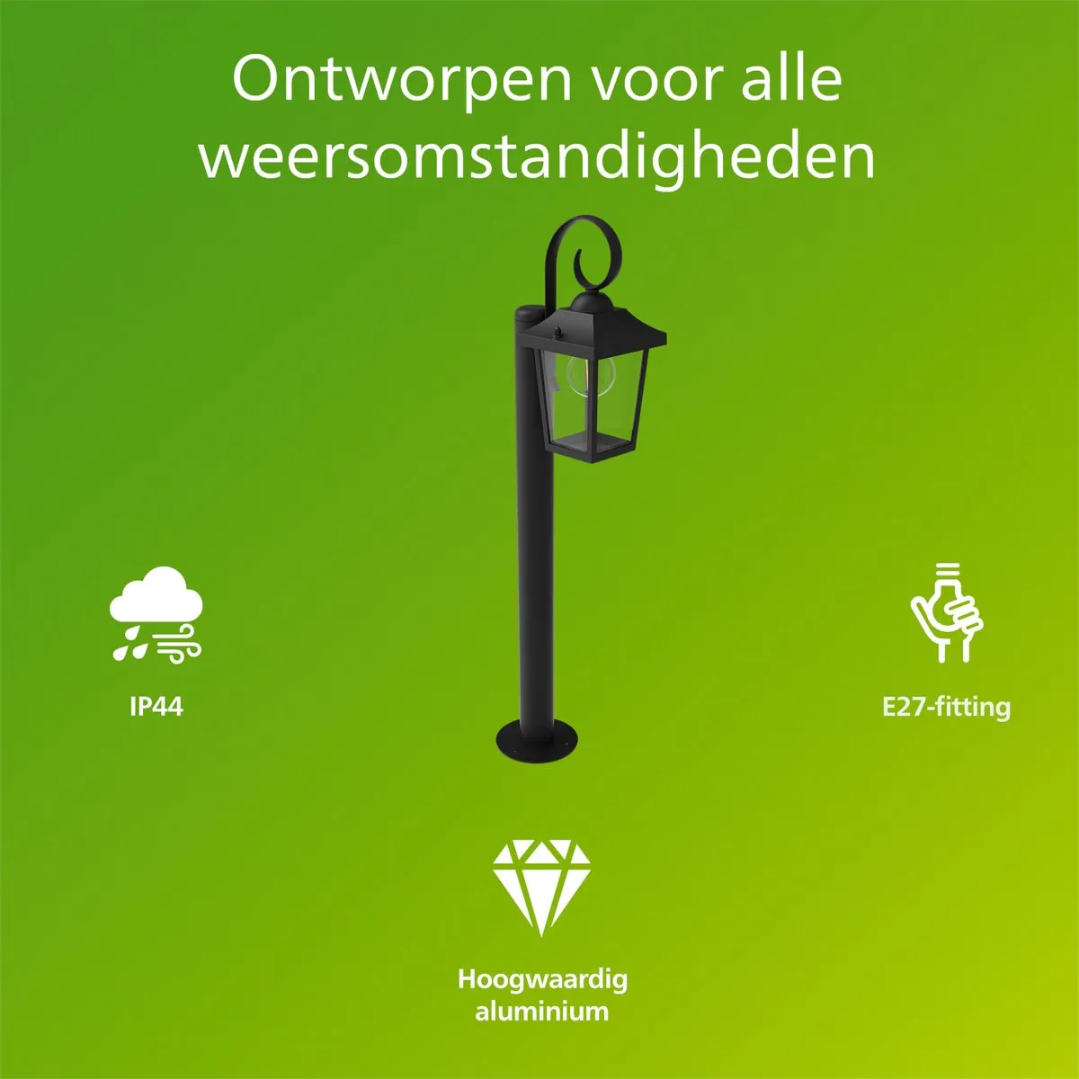 Philips Buzzard Sokkellamp E27 5W - Zwart