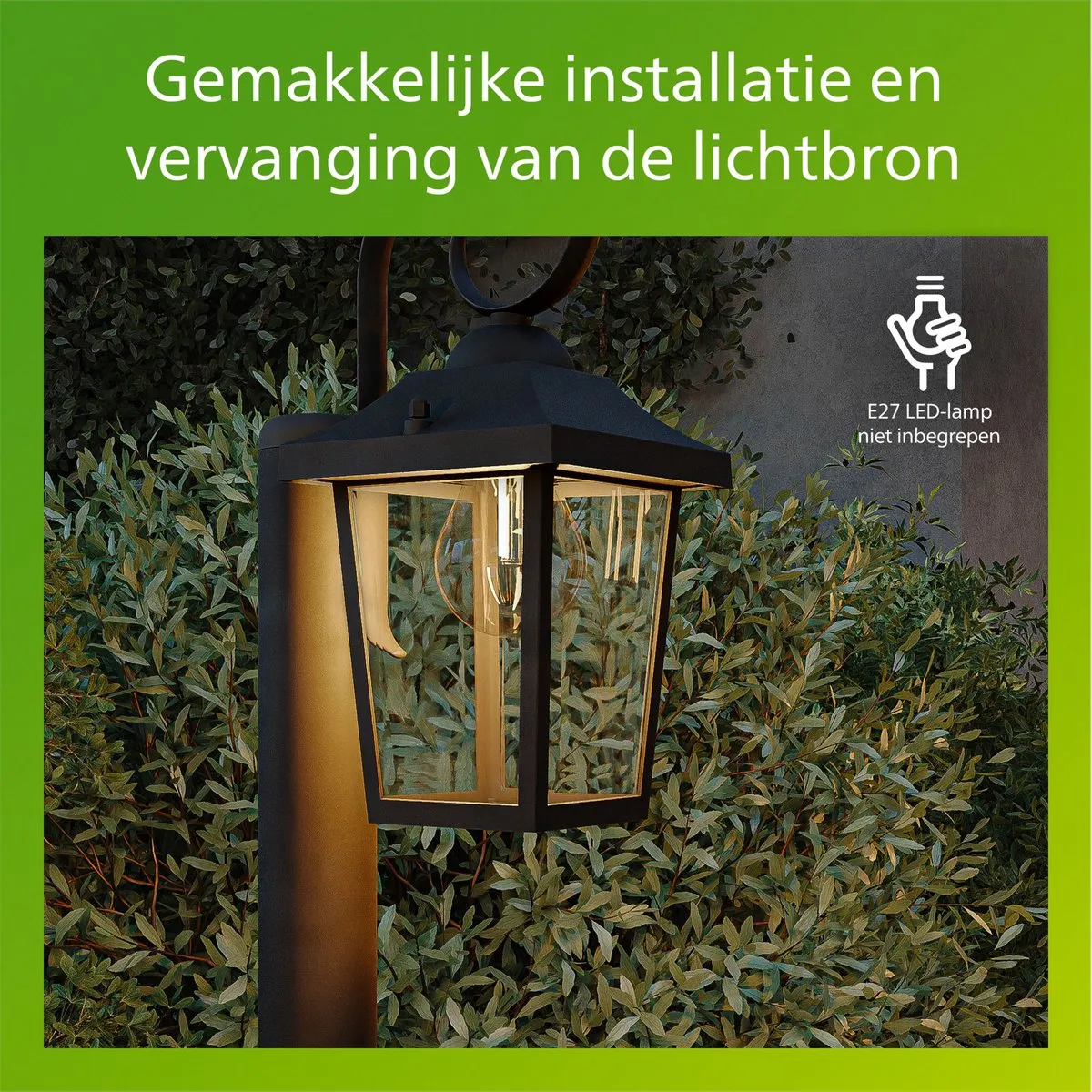 Philips Buzzard Sokkellamp E27 5W - Zwart