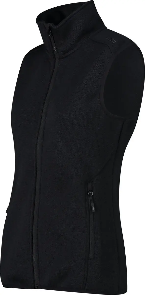 CMP Dames Fleece Vest - Nero-Titanio - 46 - afbeelding 2 van 3
