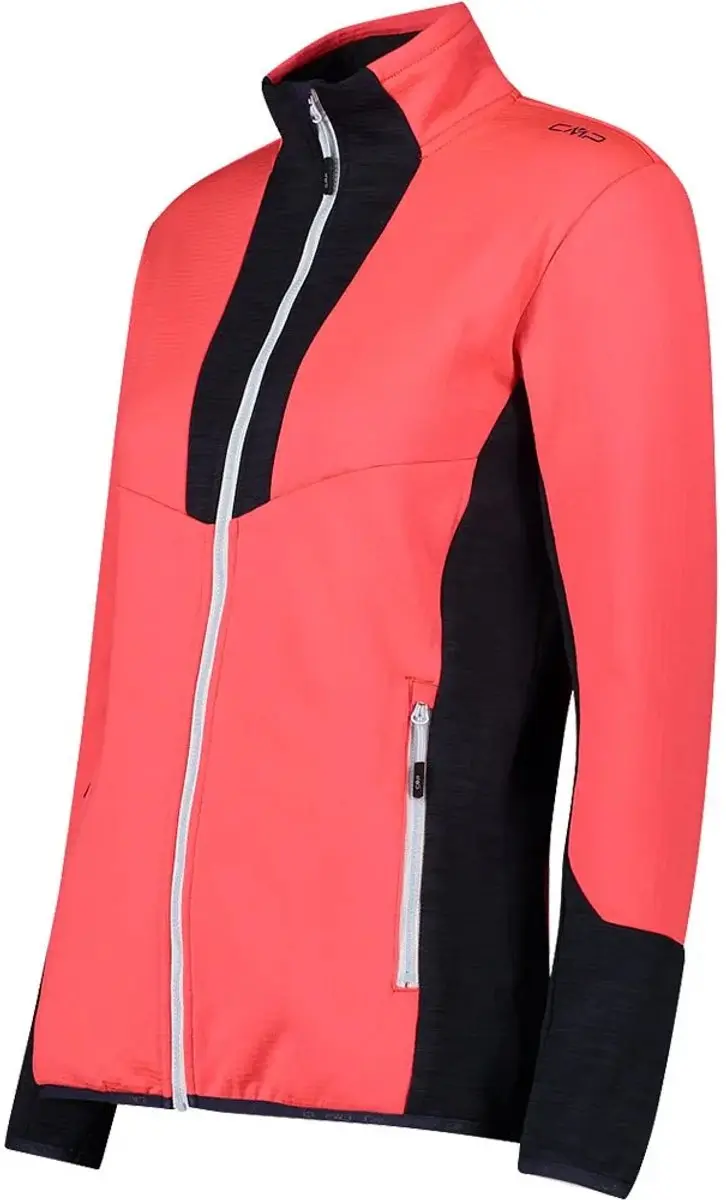 CMP Unlimitech Fleece Dames - Fluo Rood - 2XL - afbeelding 3 van 3