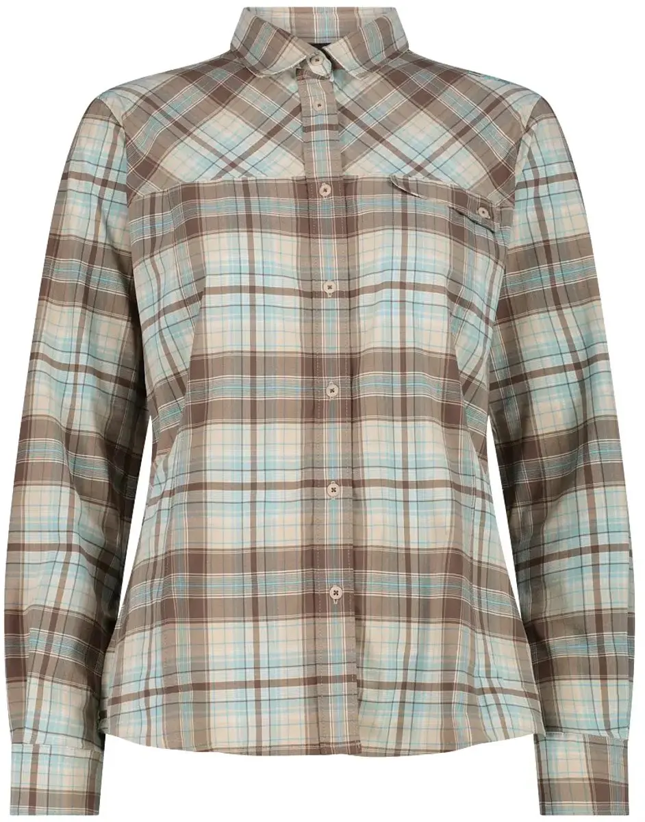 CMP Dames Lange Mouwen Geruit Shirt