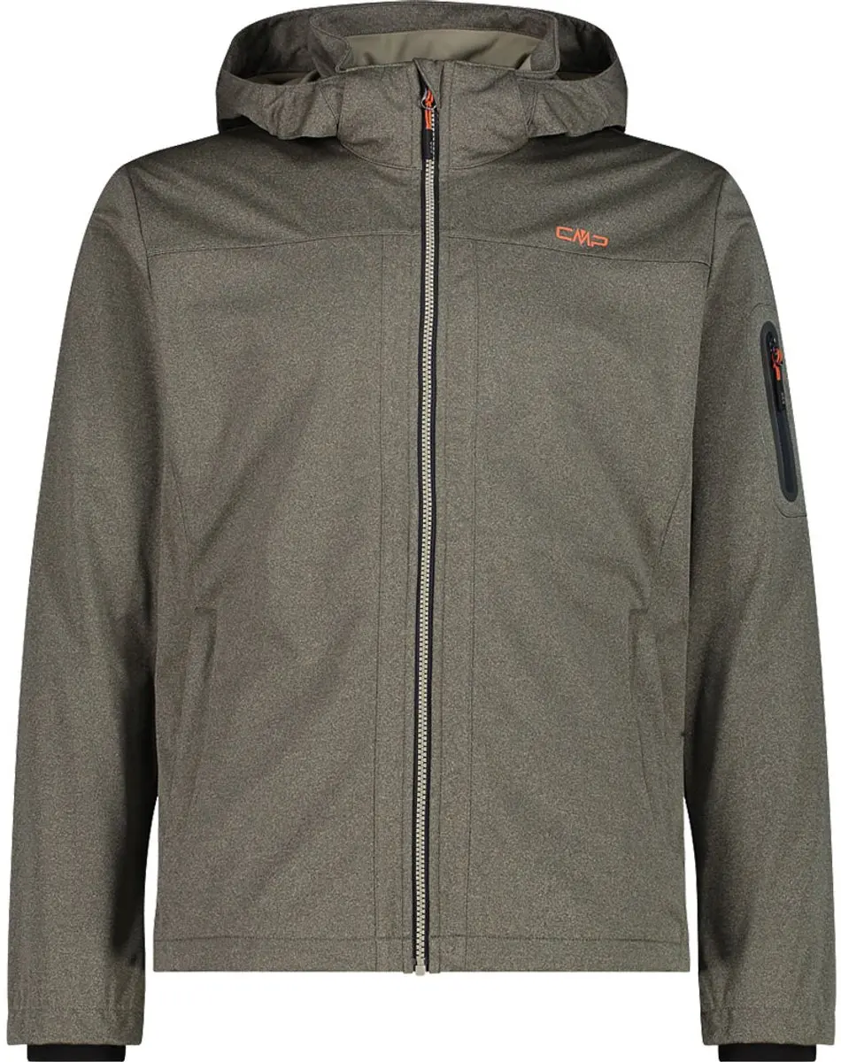Cmp Zip Hood 39a5027m Softshelljack Grijs 5XL Man