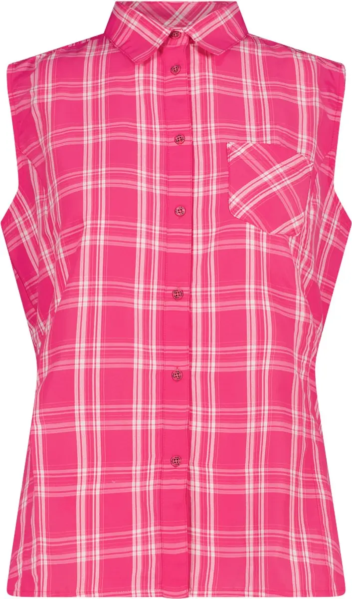 CMP Mouwloze Vrouwenblouse met Ruiten