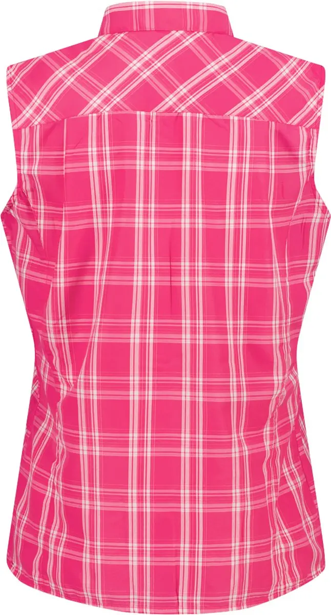 CMP Mouwloze Vrouwenblouse met Ruiten - Roos - afbeelding 2 van 2