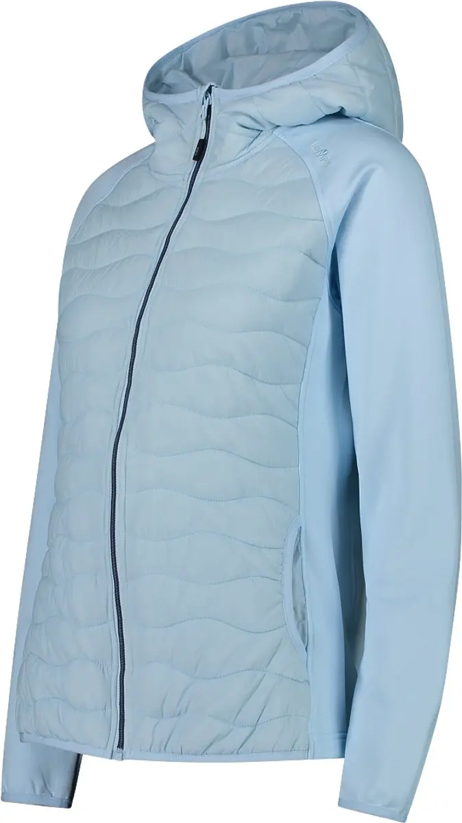 CMP Hybrid Fix Hood Damesjack - Blauw - afbeelding 2 van 2