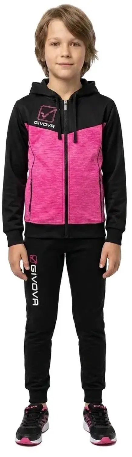 Givova Visa Melange Trainingspak Zwart,Roze 8-10 Years Kinderen - afbeelding 3 van 3
