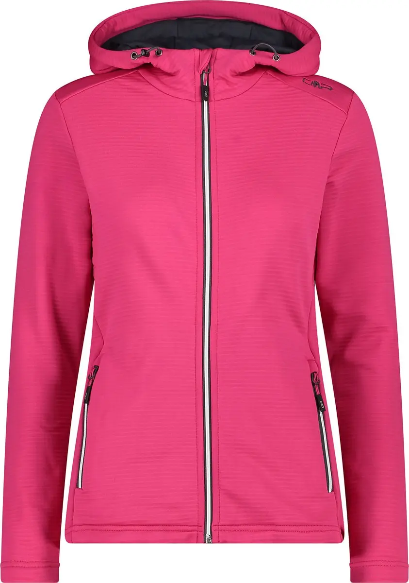 CMP Dames Fleece Jasje met Capuchon - Fuchsia - afbeelding 2 van 4