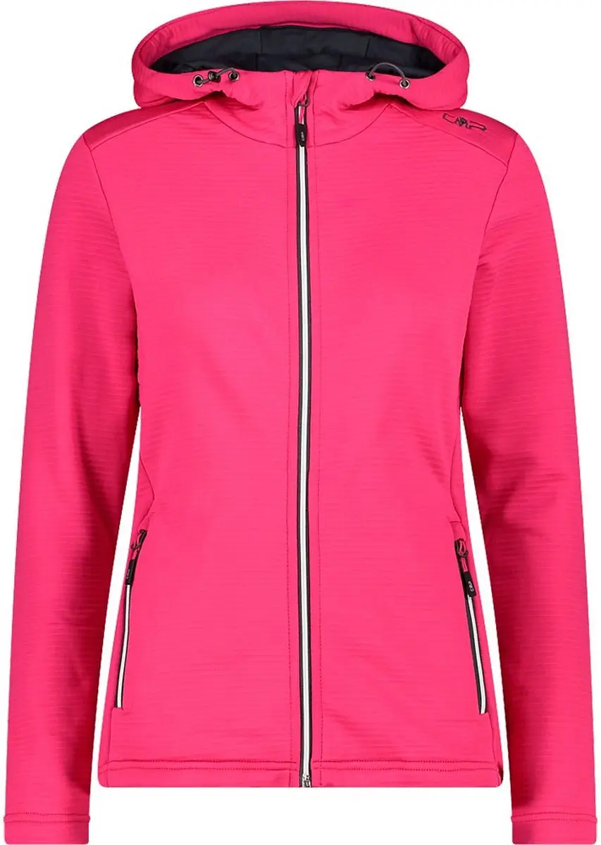 CMP Dames Fleece Jasje met Capuchon - Fuchsia - afbeelding 4 van 4
