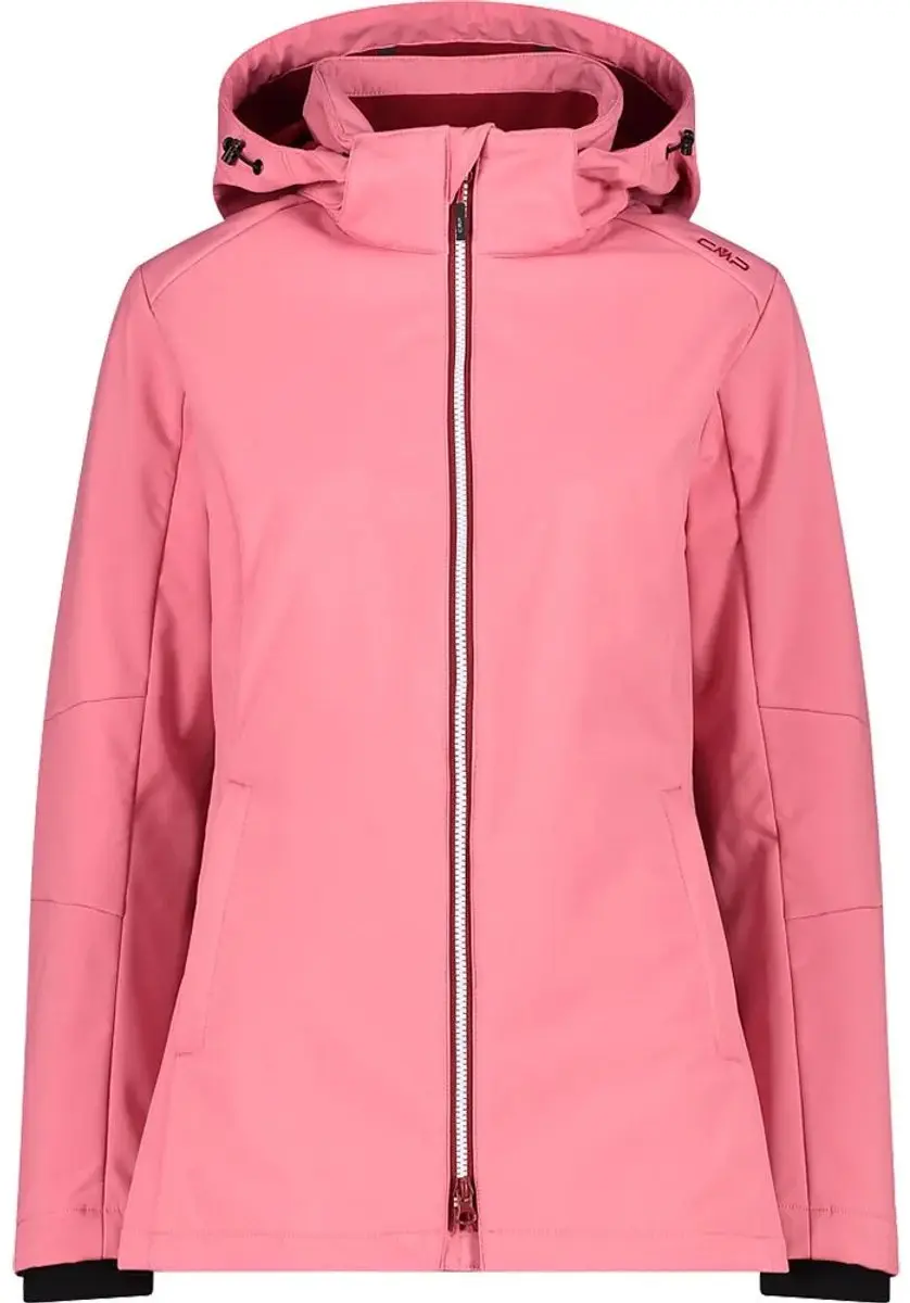 Cmp Long Fit 3a22226 Softshelljack Roze L Vrouw