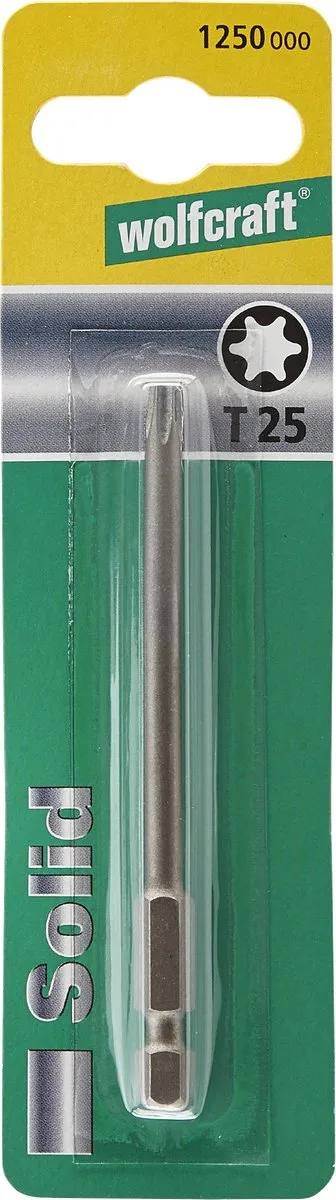 Wolfcraft Torx T25 Solid-bit 89mm - 1 Stuk
