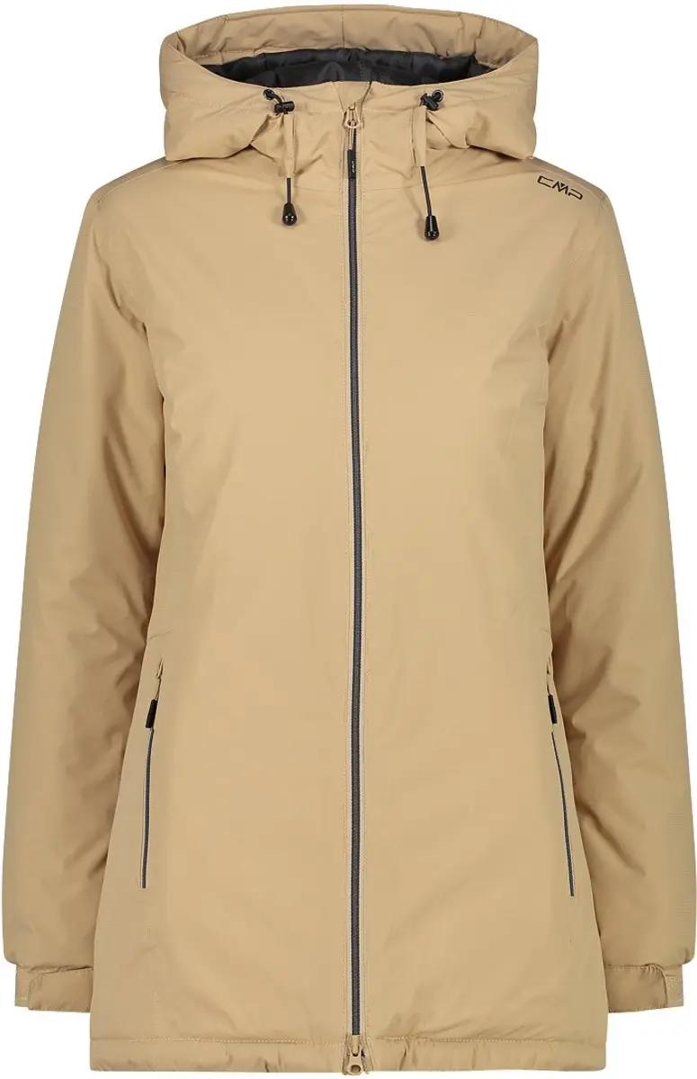 Cmp Long Fix Hood 32z1396 Jas Beige M Vrouw