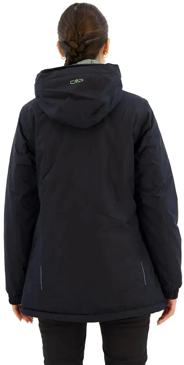 CMP Long Fix Hood Dames Ripstop Hoodie - Anthracite/Mineral - afbeelding 2 van 4