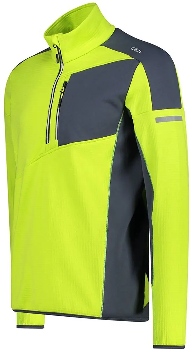 CMP Sweat Fleece met Halve Rits - 4XL - Acido - afbeelding 3 van 3
