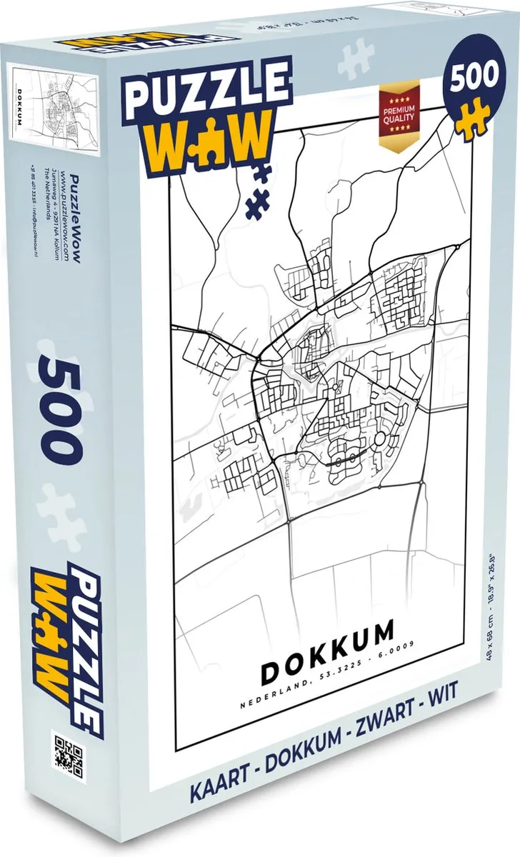 PuzzleWow Dokkum Legpuzzel 500 Stuks