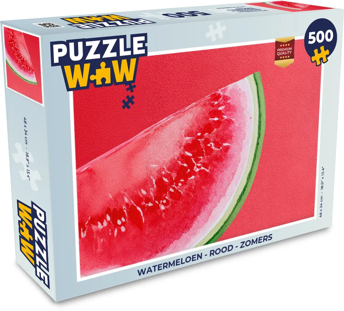 PuzzleWow Watermeloen Legpuzzel 500 Stuks
