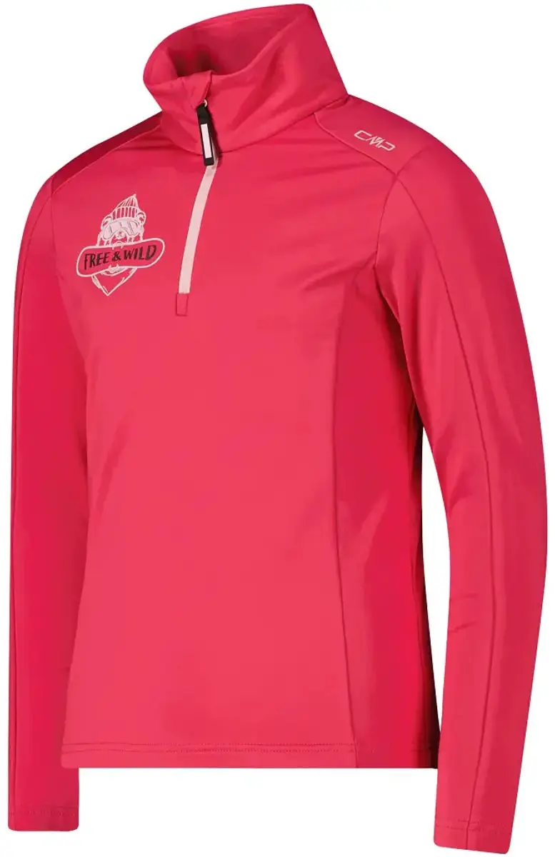 CMP Geprinte Fleece Meisje - Carminio - 4 jaar - afbeelding 2 van 2