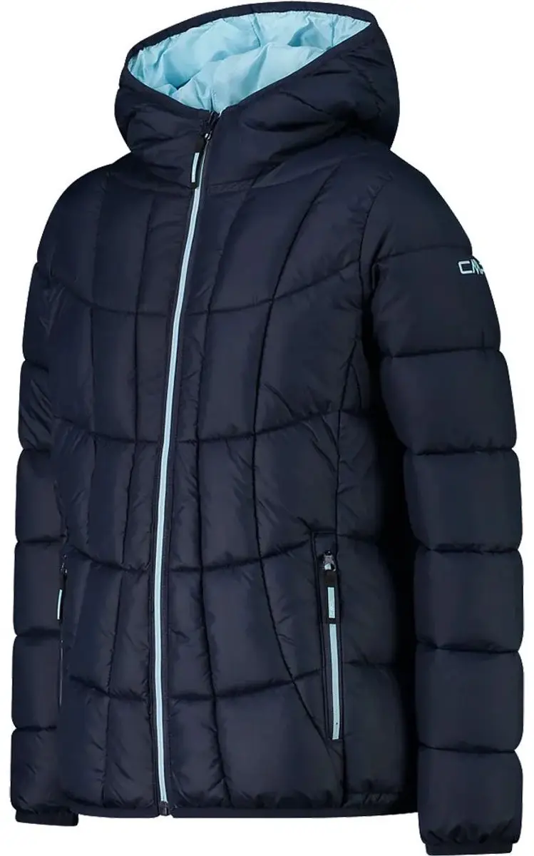 CMP Meisjesjack met Capuchon - Donkerblauw - 164 - afbeelding 3 van 3
