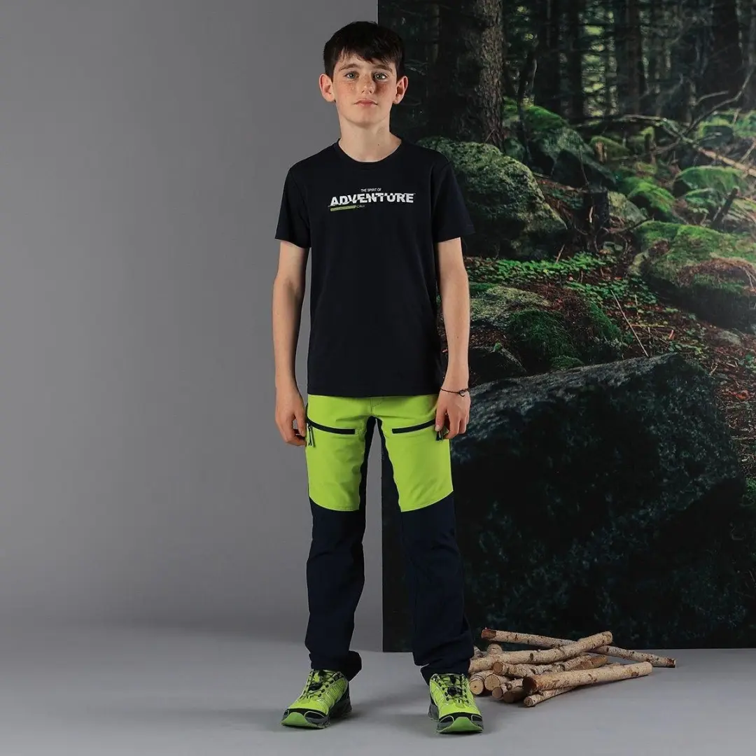 CMP Kleurblok-T-shirt voor kinderen - Zwartblauw - afbeelding 2 van 2