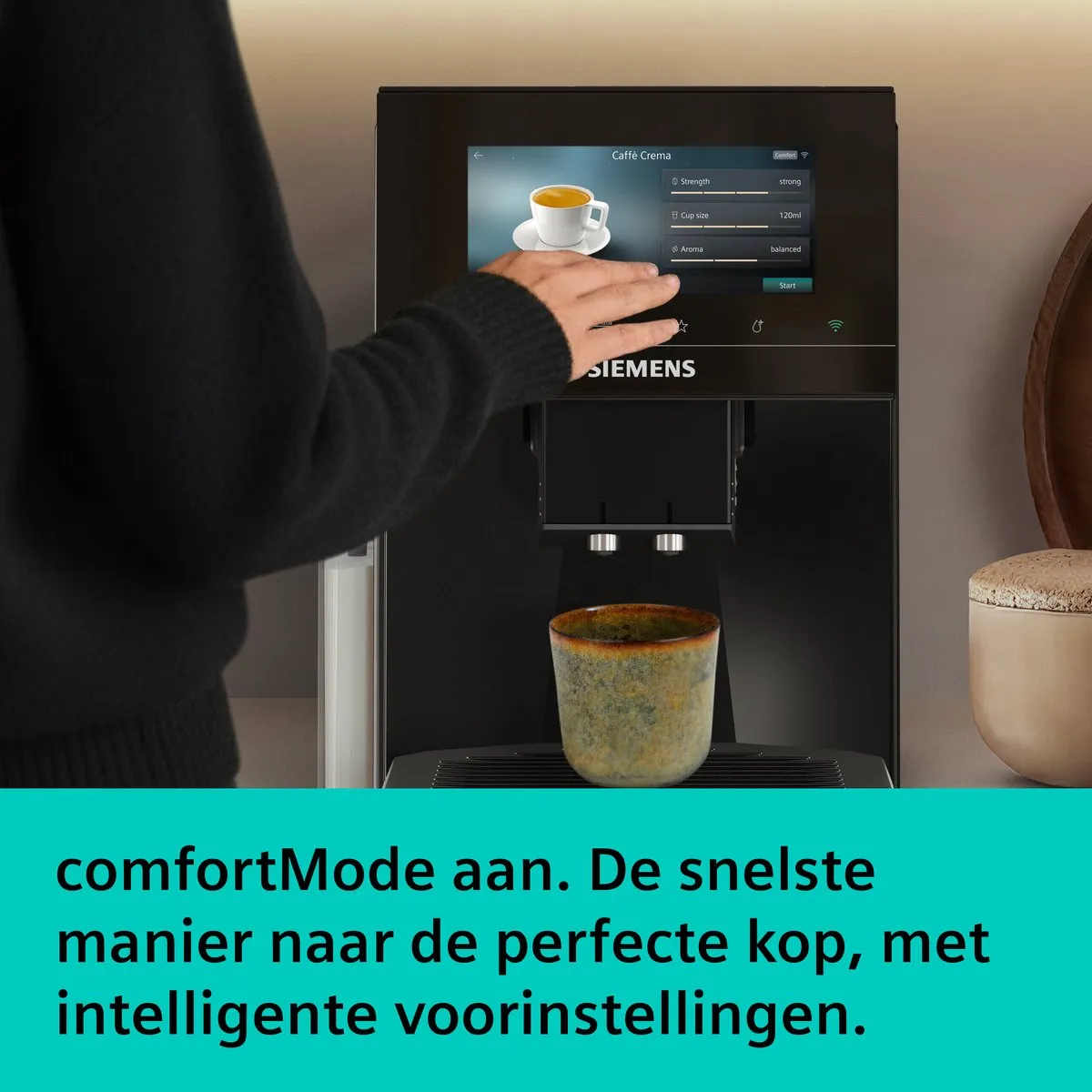 Siemens EQ900 TQ923E09 Volautomatische Koffiemachine - Piano zwart