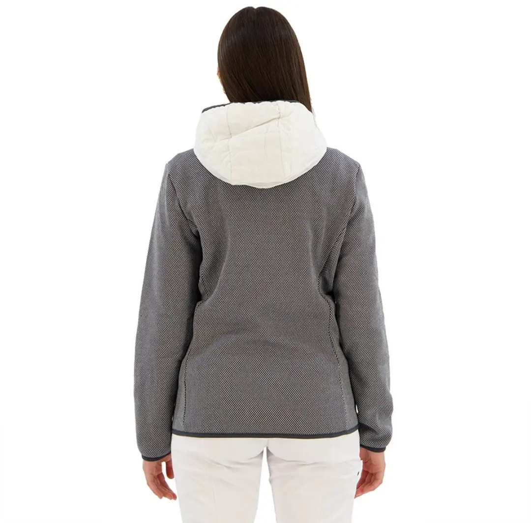 CMP Hybrid Fix Hood Damesjack met capuchon - Gesso - XS - afbeelding 2 van 5