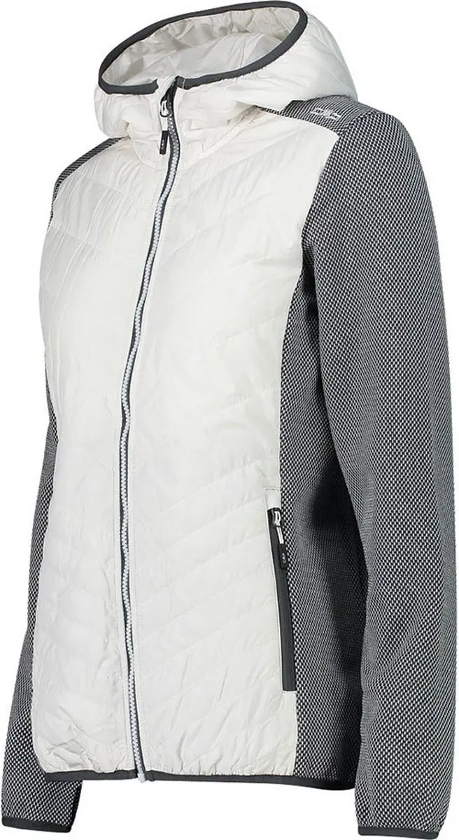 CMP Hybrid Fix Hood Damesjack met capuchon - Gesso - XS - afbeelding 5 van 5