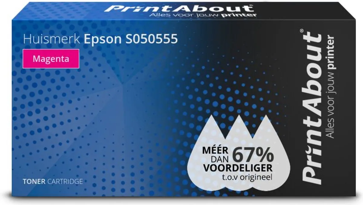 PrintAbout Huismerk S050555-PA Toner - Magenta - 3.000 afdrukken