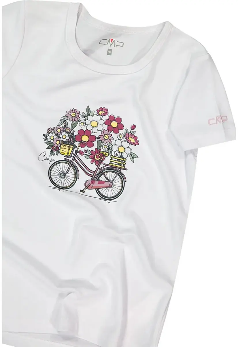 CMP T-shirt techniek bedrukt meisje - Bianco - afbeelding 4 van 6