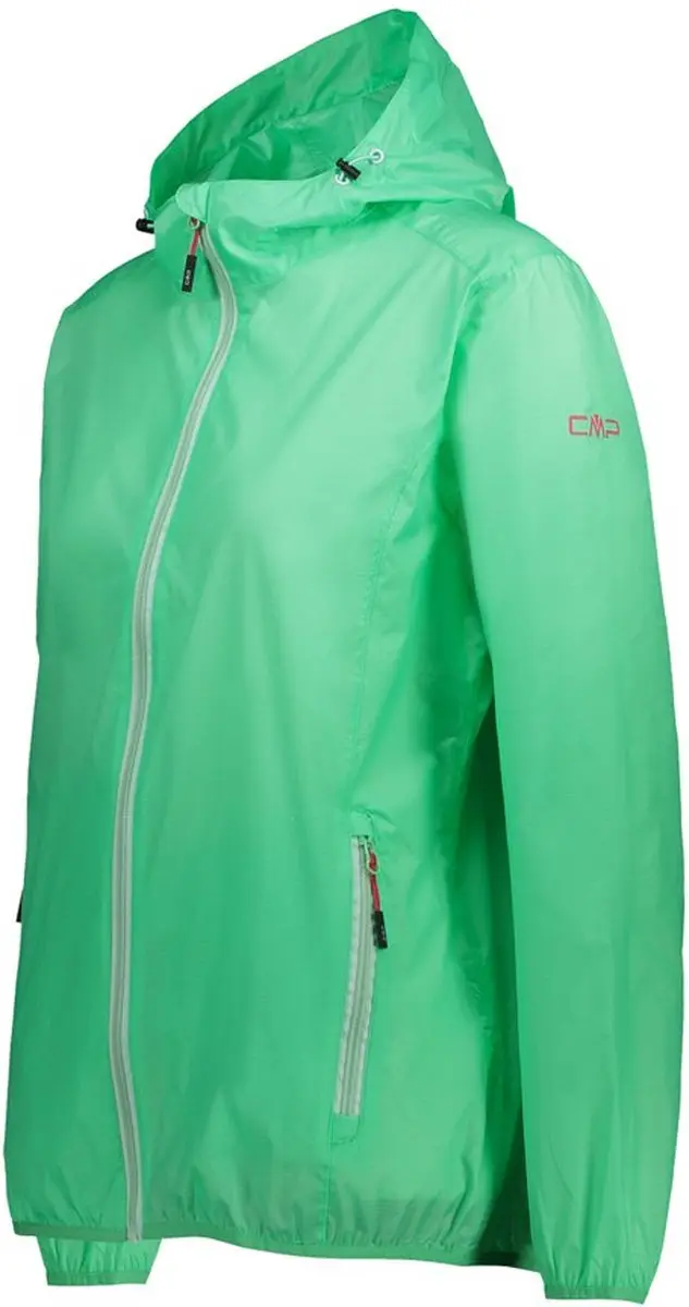 CMP Rain Fix Hood Dames Waterdichte Jas - Menta - XS - afbeelding 3 van 3