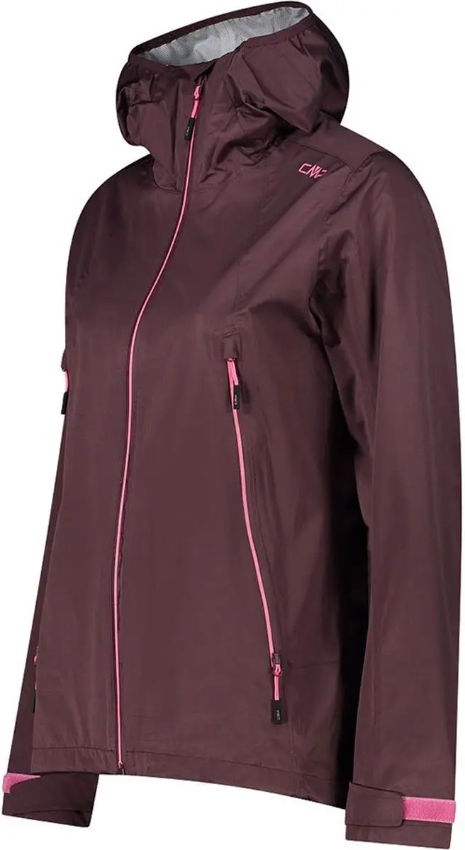 CMP Fix Hood Dames Waterdichte Jas - Plum - L - afbeelding 3 van 3