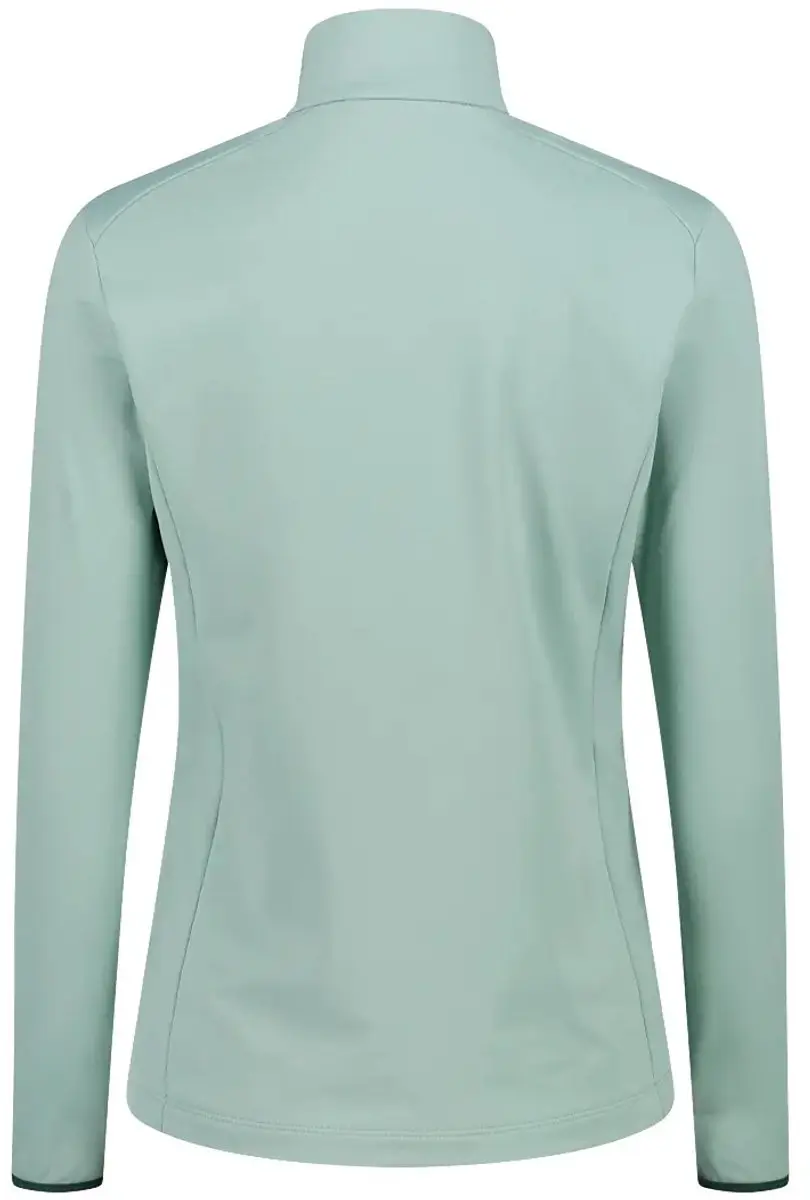 CMP Softech Dames Polaire 1/2 Zip - Donkerblauw/Lichtgroen - afbeelding 2 van 2