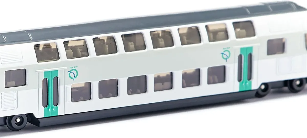 SIKU 1791001 Dubbeldektrein RATP - Schaal 1:87 - Wit