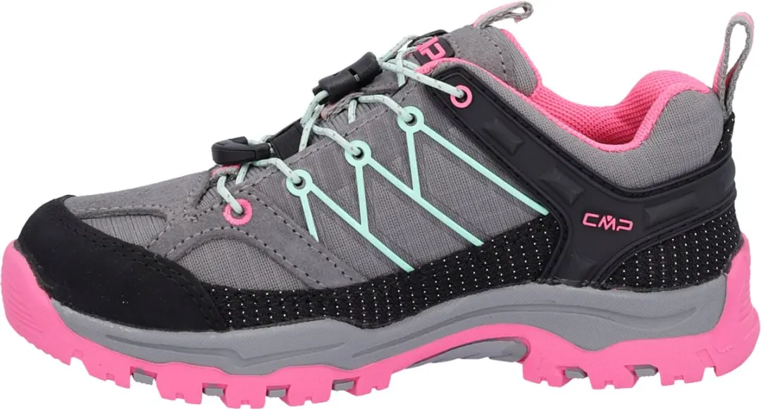 CMP Rigel Low Waterproof Wandelschoenen - Cemento/Pink Fluo - afbeelding 2 van 2