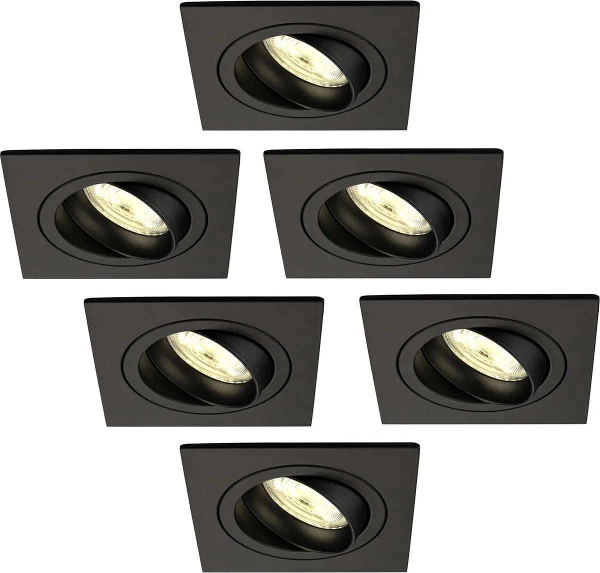 Ledvion 6x Inbouwspot Sevilla Dimbaar 3W 2700K
