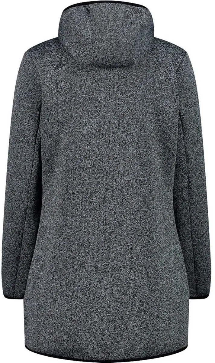 CMP Dames Parka met Vaste Capuchon - Aluminium/Black - afbeelding 2 van 3