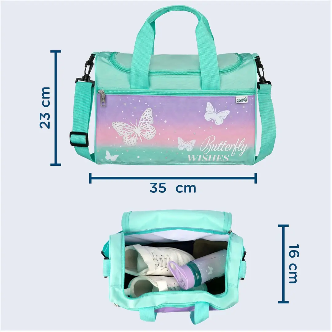Scooli Sporttas 35 cm - Butterfly Wishes - afbeelding 3 van 6