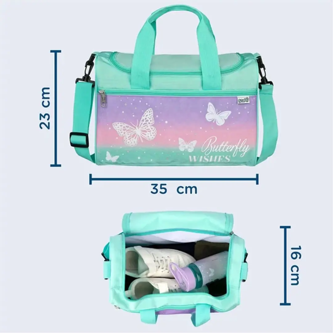 Scooli Sporttas 35 cm - Butterfly Wishes - afbeelding 5 van 6