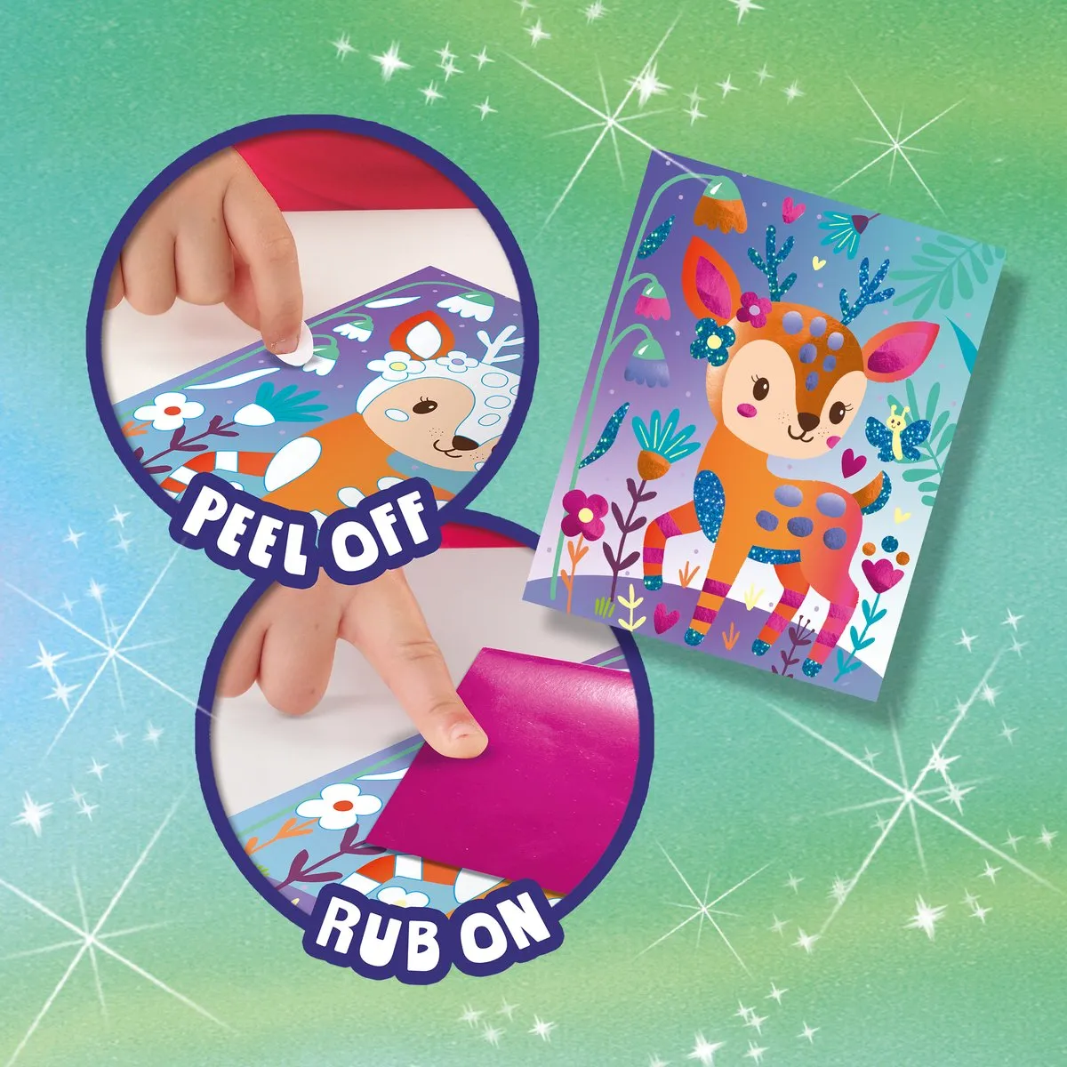 SES Creative Foil Art Schemerige Sprookjes - 4 Metallic Folies & 6 Kaarten