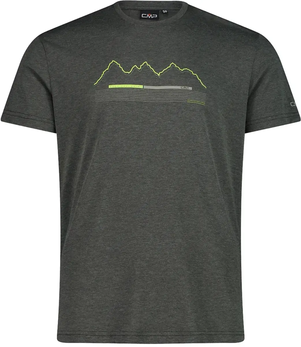 Cmp 39t7527 T-shirt Met Korte Mouwen Grijs L Man